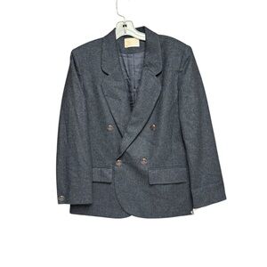 Pendleton size 8 NWT Charcoal Gray suit  Coat with Peaked Lapels NWT wool